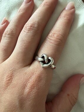 James Avery Silver Heart Knot Ring